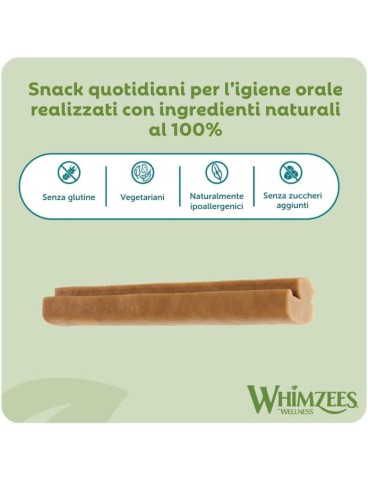 WHIMZEES Stix per Cuccioli XS/S, 28 Pezzi – Taglia XS & S, Snack per Cuccioli di Taglia Molto Piccola/Piccola, Naturali & Senza