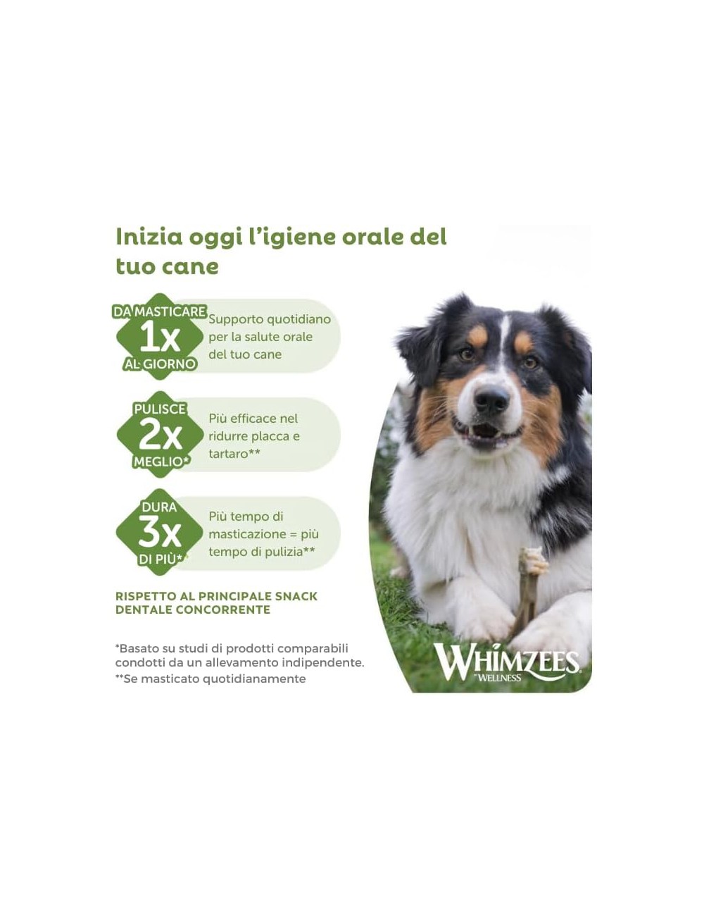 WHIMZEES Stix per Cuccioli XS/S, 28 Pezzi – Taglia XS & S, Snack per Cuccioli di Taglia Molto Piccola/Piccola, Naturali & Senza