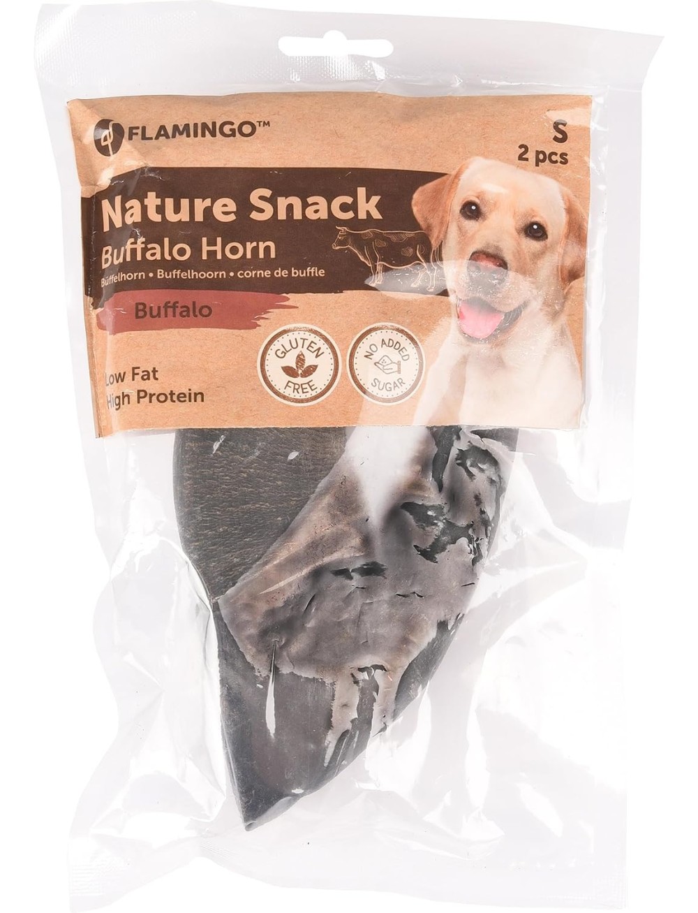 Flamingo Nature Snack Corno Small 2PZ