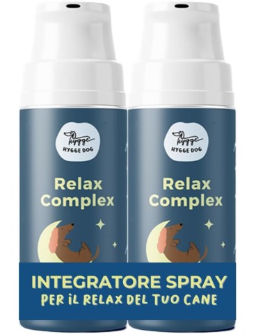 Relax Complex - Integratore calmante per cani | Topper liquido con estratti vegetali, Omega 3‑6 e vitamine | Tranquillante per